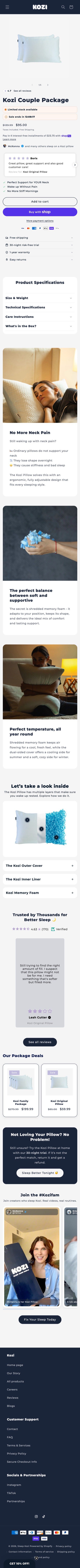 Kozi — Sleep & Comfort store