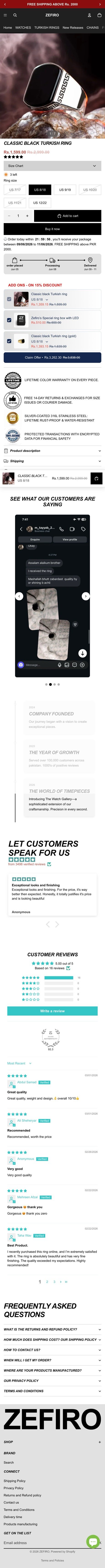 Zefiro — Rings store